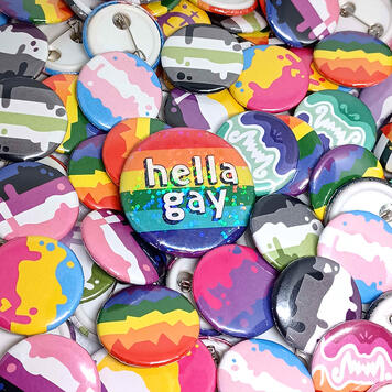 assorted pride mini buttons assorted pride mini buttons