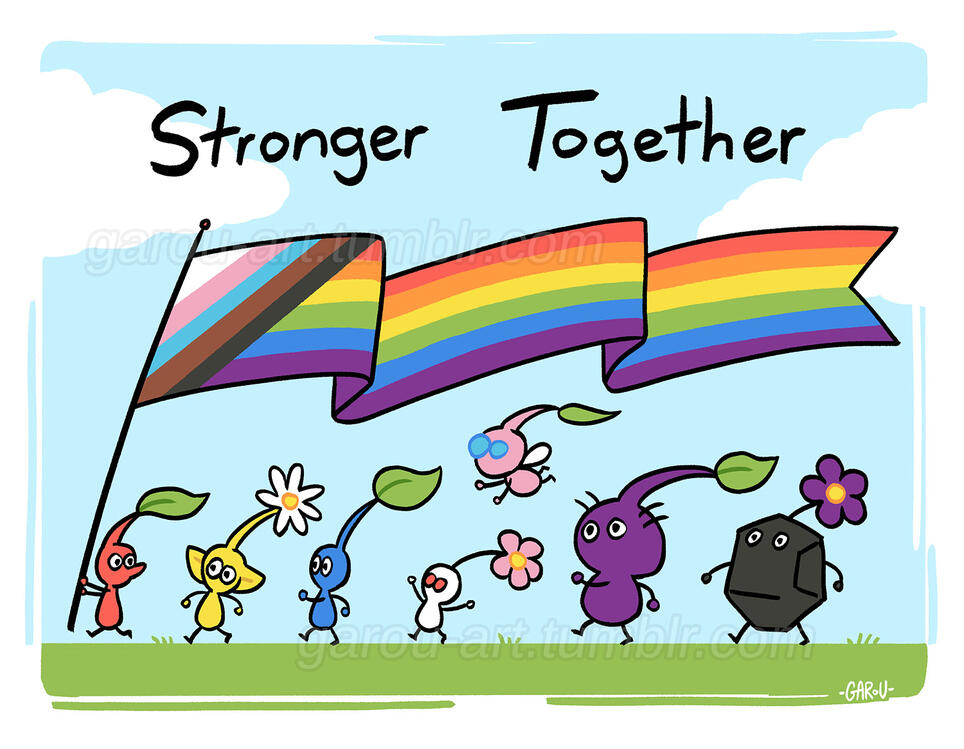 pikmin pride parade pikmin pride parade